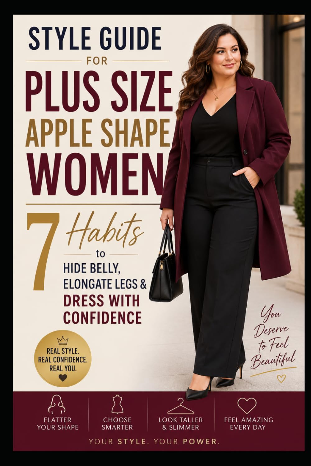 Style Guide for Plus Size Apple Shape Women: 7 Habits to Hide Belly, Elongate Legs & Dress with Confidence: 3 baixar o livro de graça