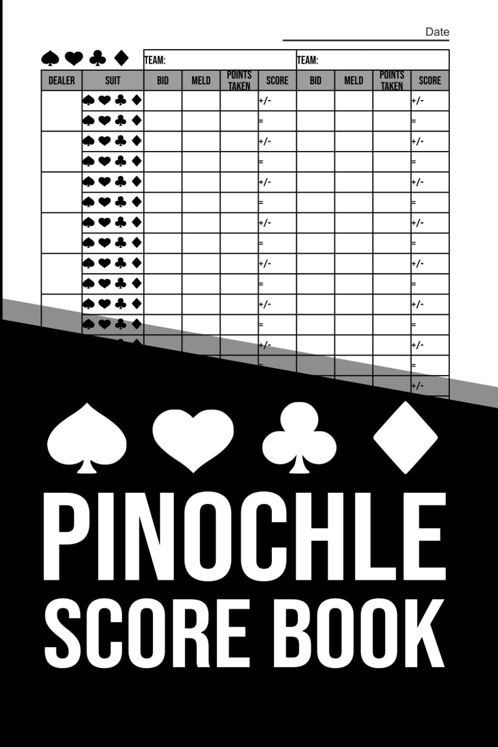 Pinochle Score Book – Score Sheets for 4 Players: Classic Pinochle Scoring Pad with 106 Pages for Double Deck and Team Play baixar o livro de graça