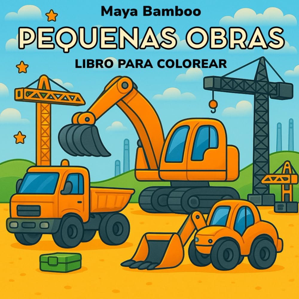 ler totalmente Pequenas Obras: Um bonito livro para colorir de gruas, camiões e muito mais para adultos e adolescentes: Para relaxamento e criatividade (Portuguese Edition)