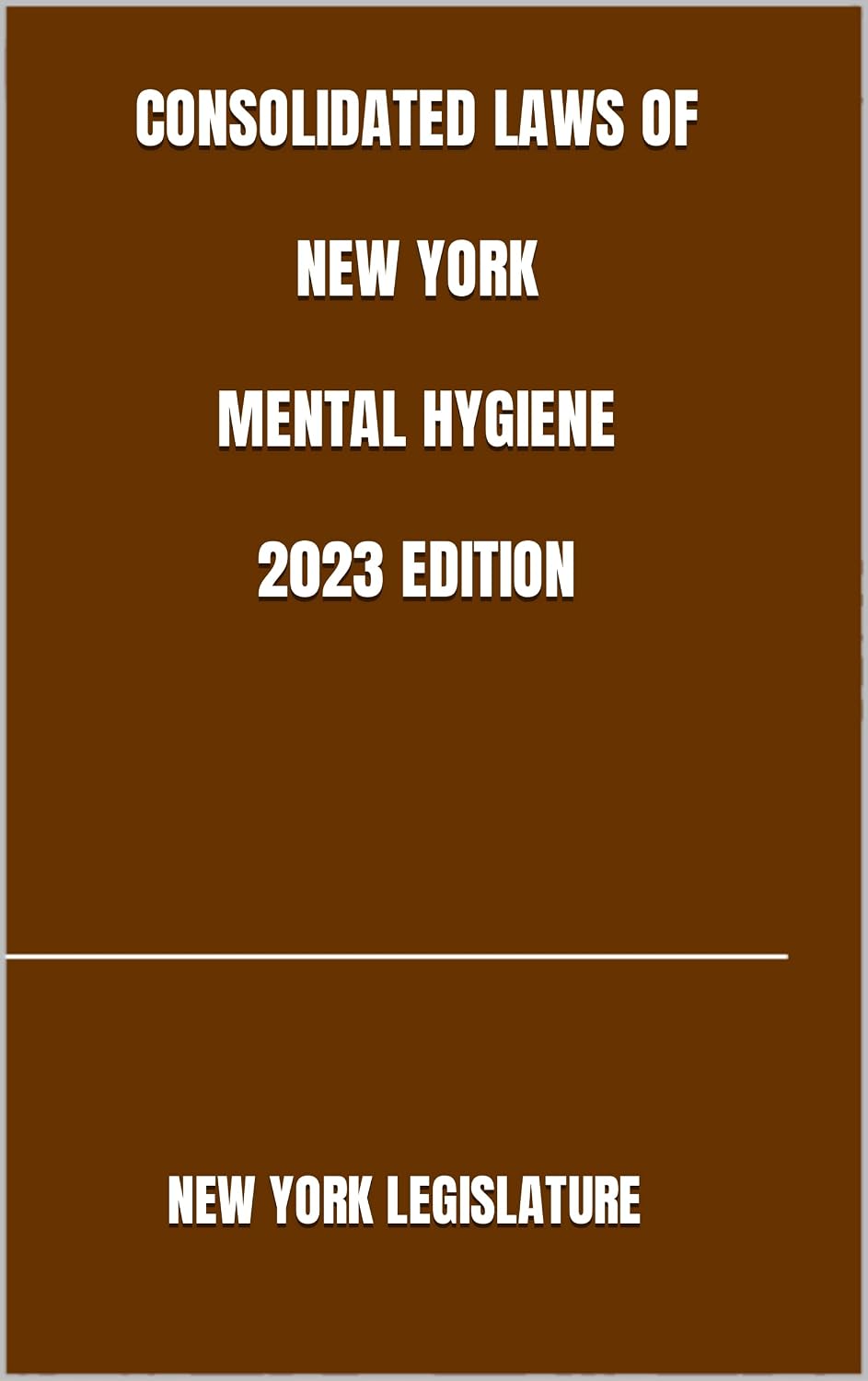 CONSOLIDATED LAWS OF NEW YORK MENTAL HYGIENE 2023 EDITION (English Edition)