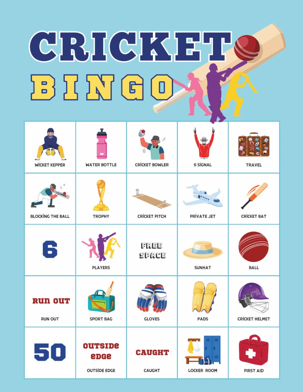 Cricket Bingo: 32-Player Cricket Themed Party Games for Cricket Club Socials, Tournament Watch Parties, National Cricket Day workshop baixar livro de graça
