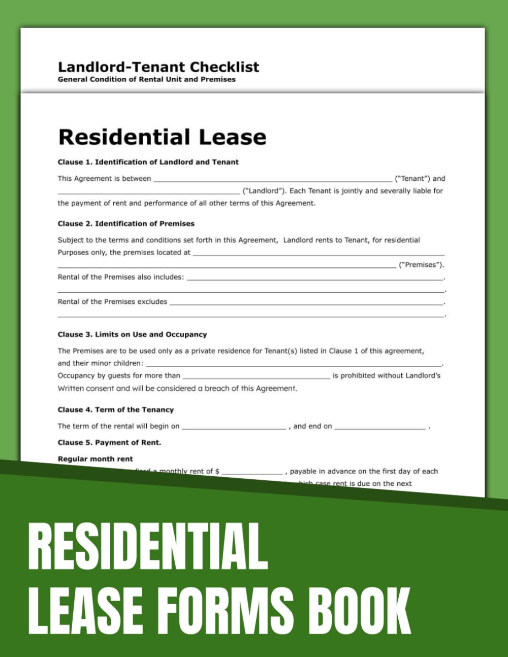 Residential Lease Forms Book, Your Complete Guide to Leasing Agreements and Obligations. baixar livro de graça