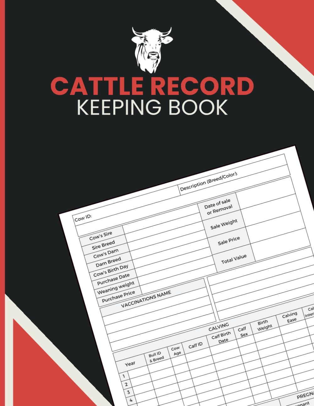 Cattle Record Keeping Book: Manage Cow Profiles, Breeding, Calving, Weights, Health Records, and Herd History for Livestock Owners baixar livro de graça