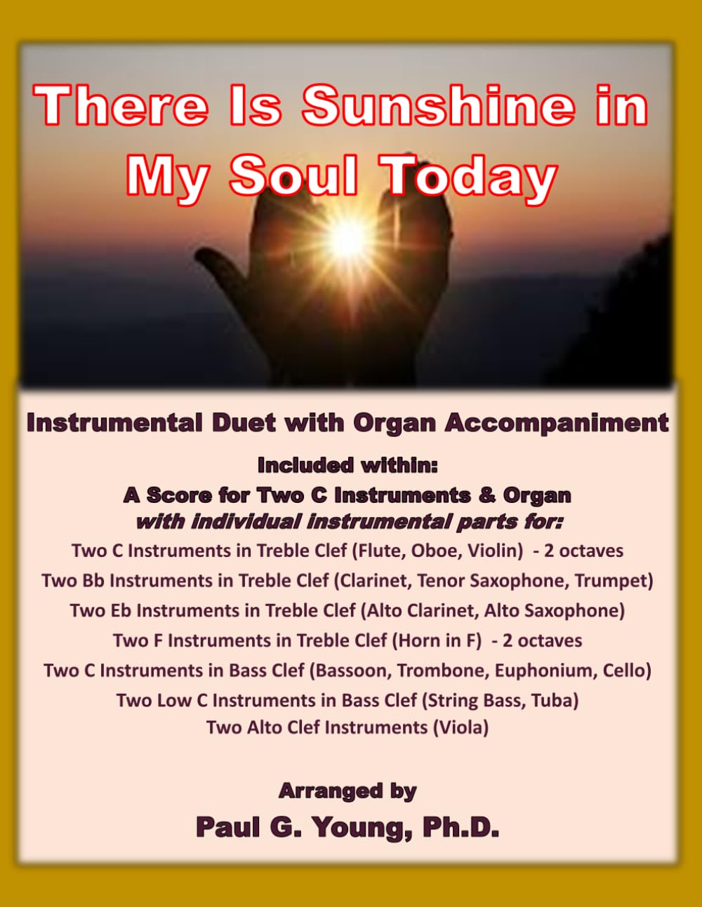 There Is Sunshine in My Soul Today: Instrumental Duet with Organ Accompaniment baixar o livro de graça