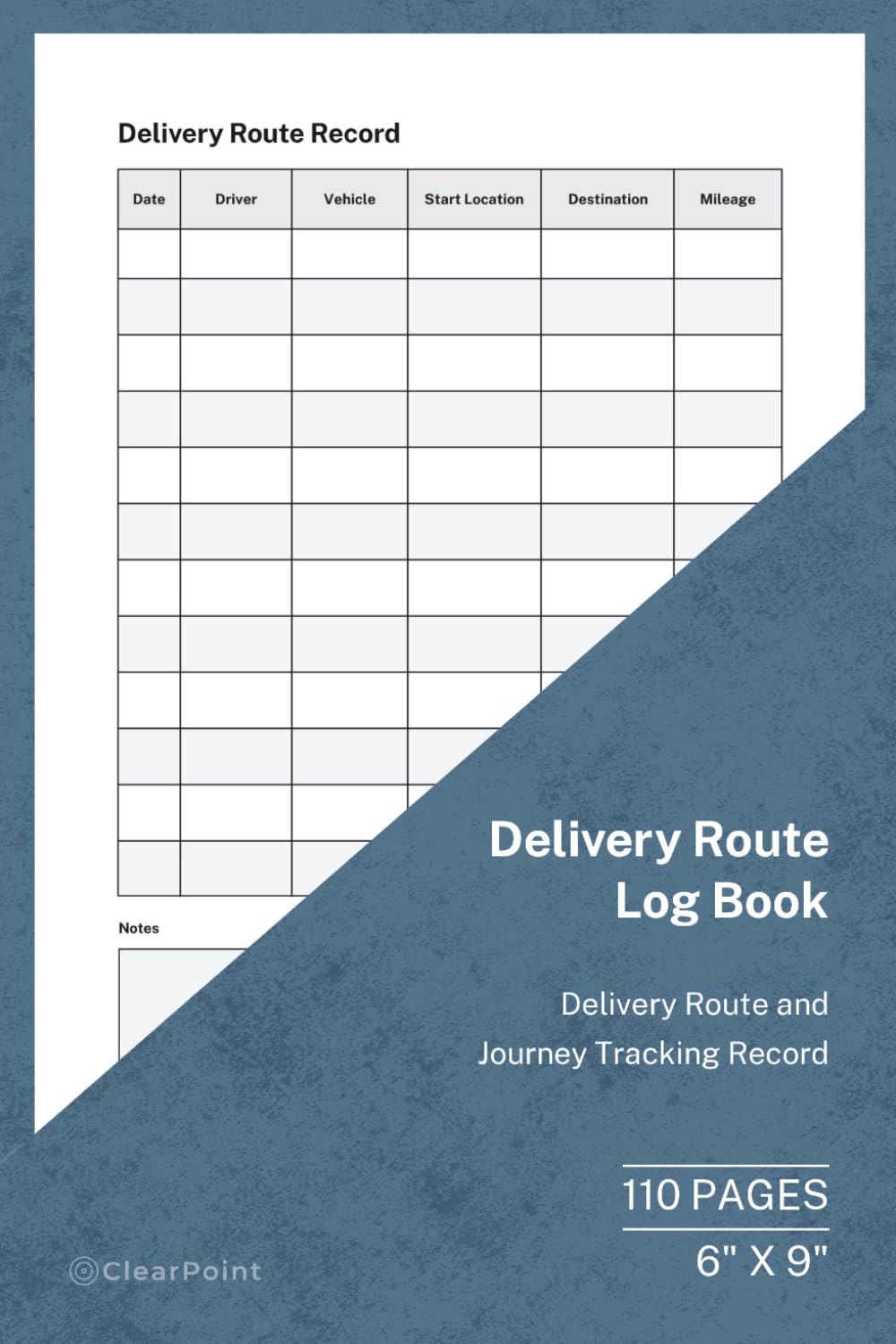 Delivery Route Log Book: Journey and Route Tracking Record | 110 Pages | 6 × 9 Format: Delivery Route Record for Drivers and Transport Use baixar livro de graça