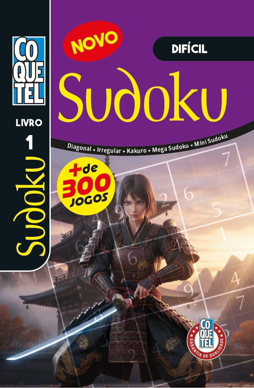 Livro Coquetel Sudoku Dificil 1