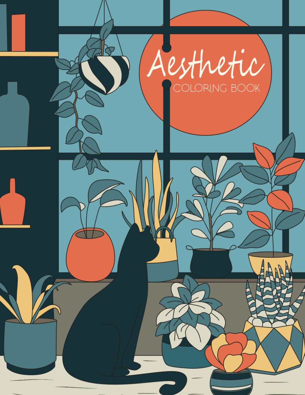 Aesthetic Coloring Book: Stress Relief Coloring Book for Adults with Original Illustrations baixar livro de graça