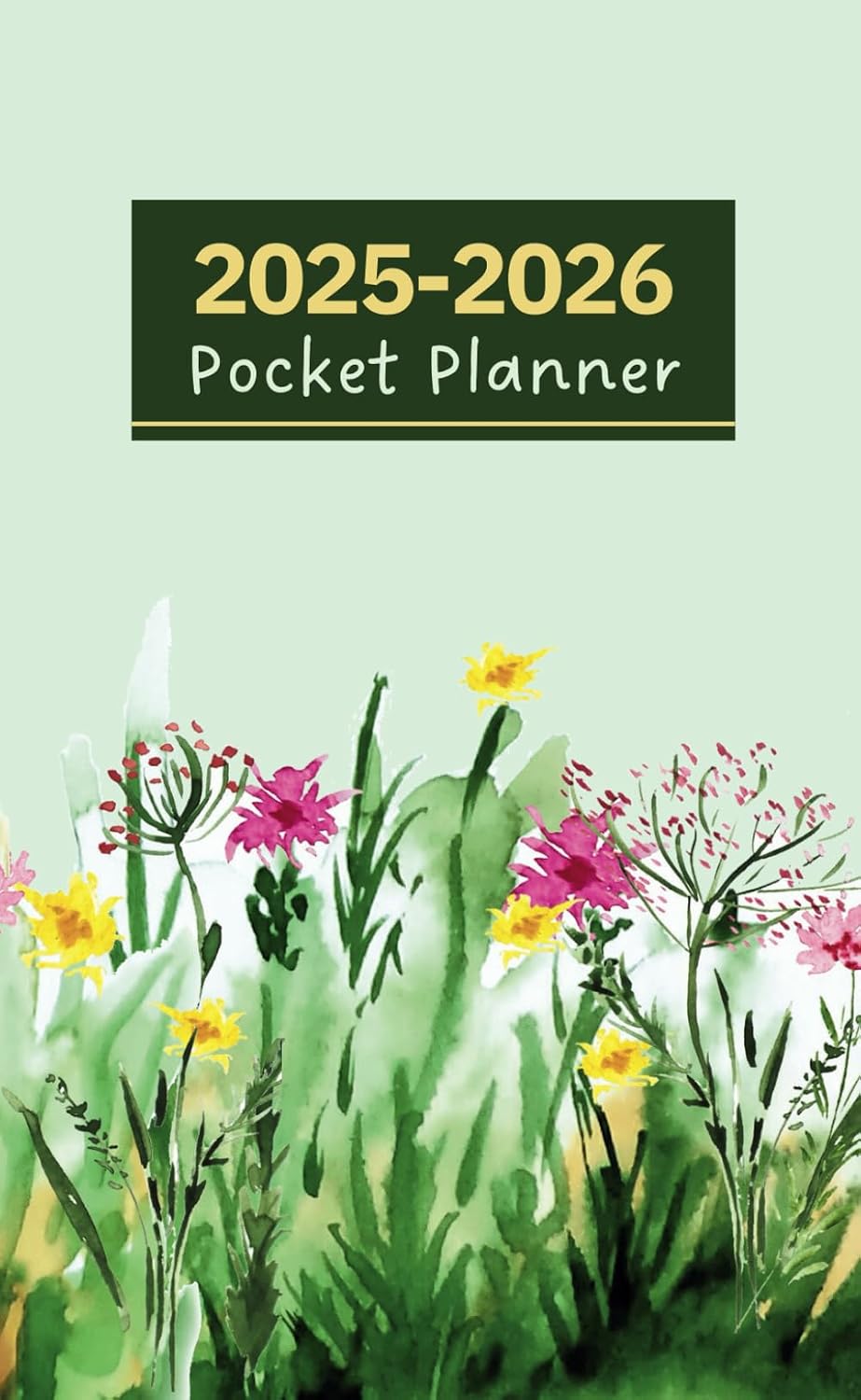 ler totalmente Pocket Planner 2025-2026: Small 2-Year Monthly Organizer for Purse, 24 Months from January 2025 to December 2026, Floral Cover