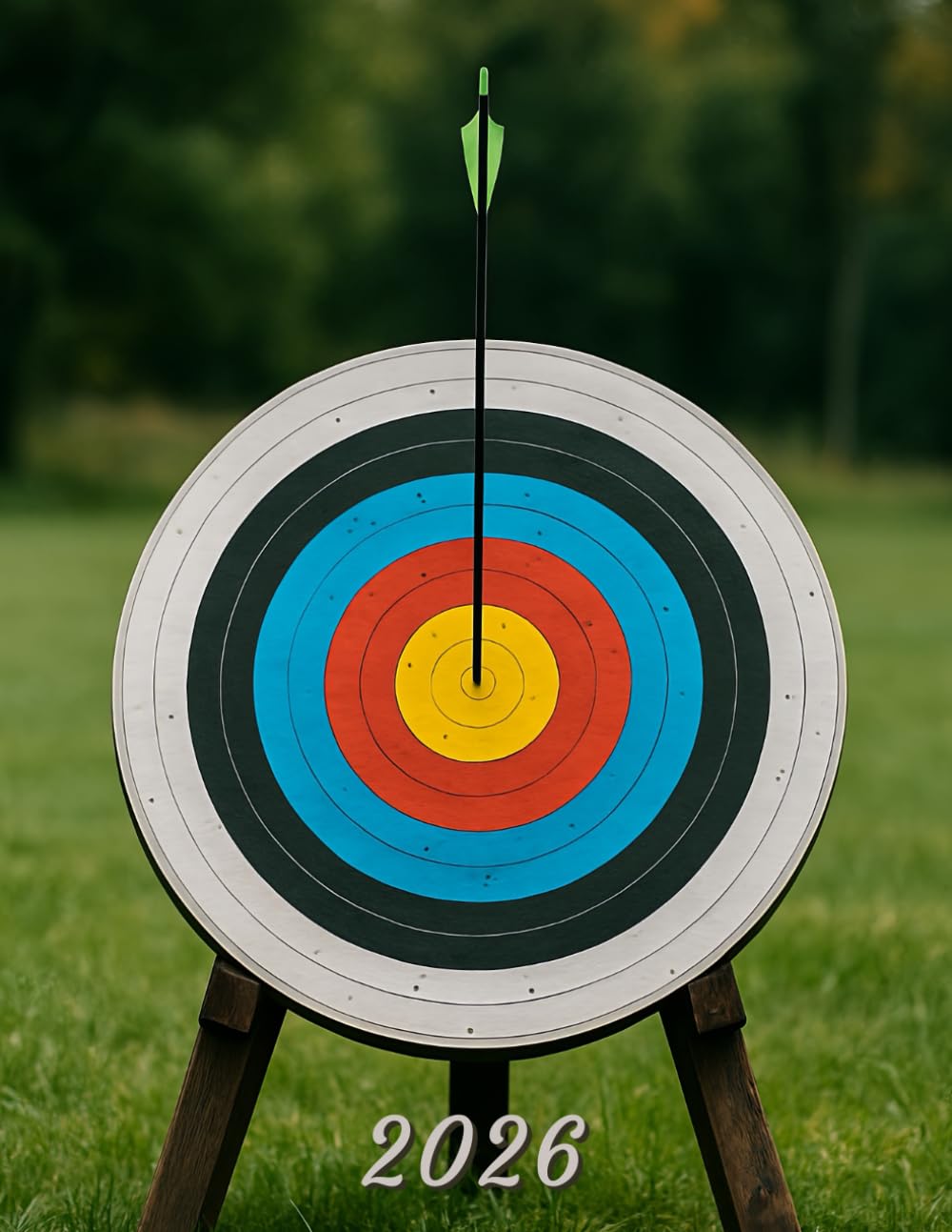 2026: Large Monthly Calendar Planner – Archery Target Bullseye baixar o livro de graça