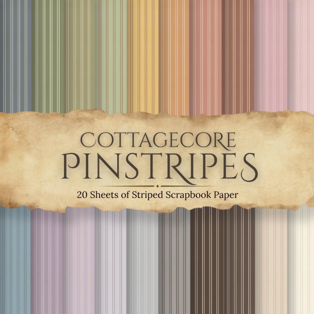 Cottagecore Pinstripes Scrapbook Paper: 20 Double-Sided 8.5 x 8.5 Inch Pages of Cottagecore Pinstripes Pattern in Soft Pastel Colors for Scrapbooking,... Paper Crafts (COTTAGECORE SCRAPBOOK BASICS) baixar o livro de graça