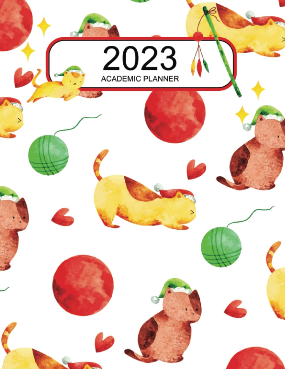 ler totalmente 2023 ACADEMIC PLANNER: Weekly and Monthly Planner with Cute Kawaii Cat Pattern Cartoon Doodle and Personal Time Management for Study