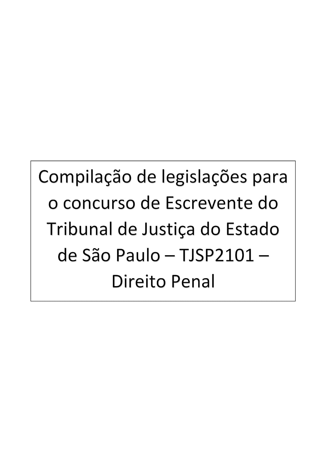 capítulo por capítulo baixar Direito Penal: Escrevente - Tribunal de Justiça do Estado de São Paulo - TJSP2101