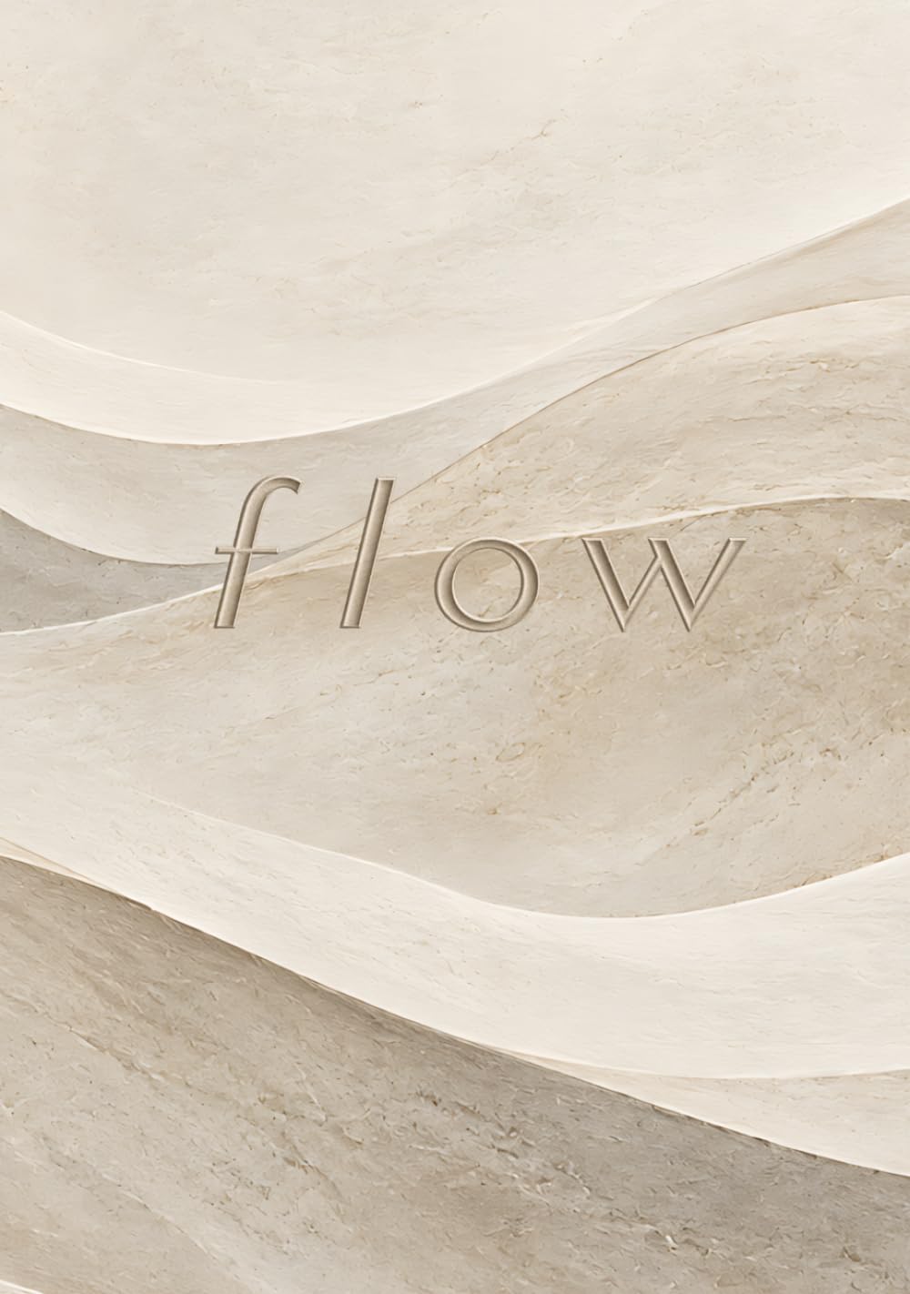 FLOW: A Sculptural Sand-Toned Decorative Book for Home Styling