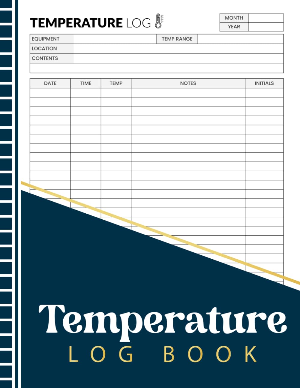 Fridge Temperature Log Book: Simple Refrigerator Temperature Record Book for Daily Fridge Logs, Food Storage, and Kitchen Use baixar livro de graça
