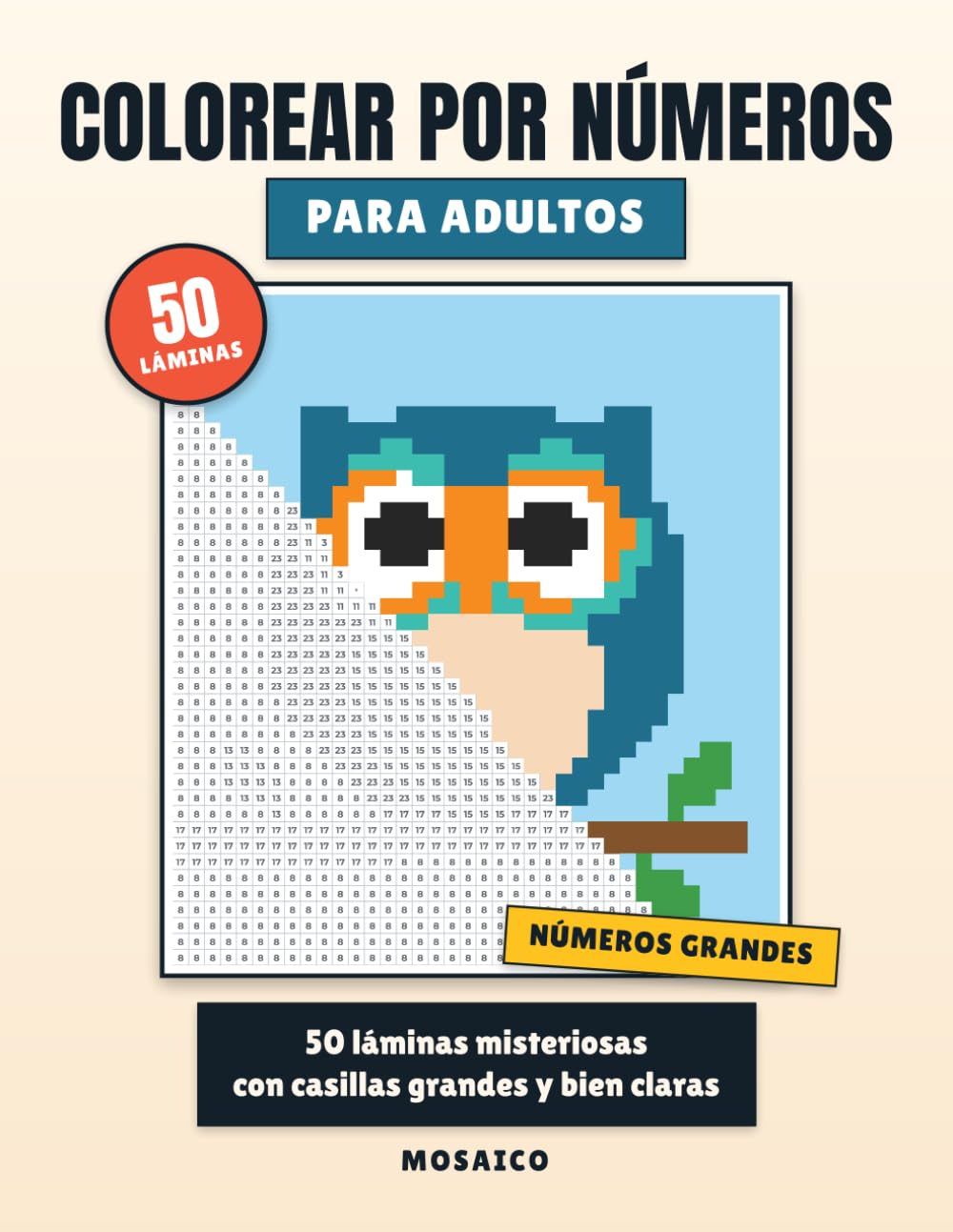 ler totalmente Colorear por Números para Adultos: 50 láminas misteriosas con casillas grandes y bien claras (Spanish Edition)