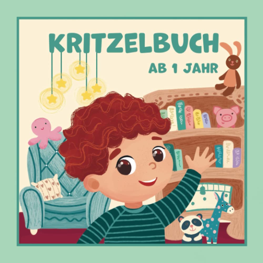 ler totalmente Kritzelbuch ab 1 Jahr: Erstes dickes Ausmalbuch mit 50 schönen Motiven zum Ausmalen und Kritzeln - Gut Geeignet zum Lernen Tiere, Gemüse, Fahrzeuge und vieles mehr! (German Edition)