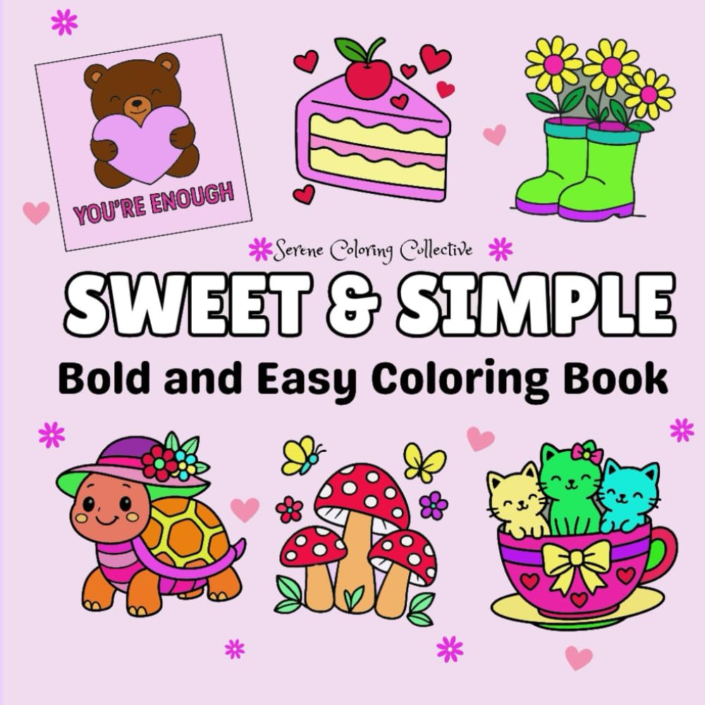 ler totalmente Sweet & Simple: Bold and Easy Coloring Book