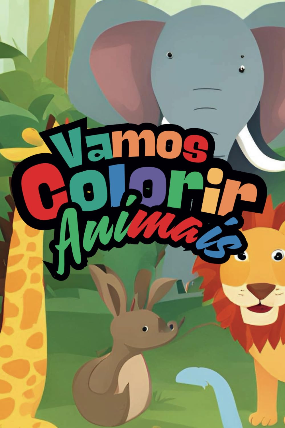 ler totalmente Vamos COLORIR 123 PÁGINAS: Uma Aventura Animal (Portuguese Edition)