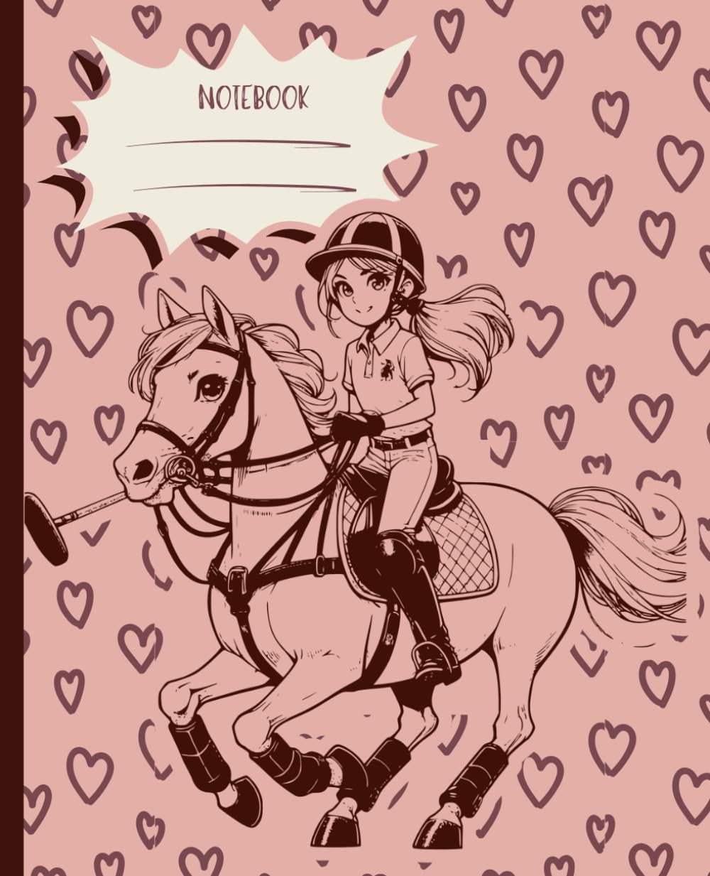 Polo Horse Notebook: A Cute Journal for Horse-Loving Girls | 110 PAGES| 7.5X9.25 | Lined Diary Pages | Olivia baixar o livro de graça