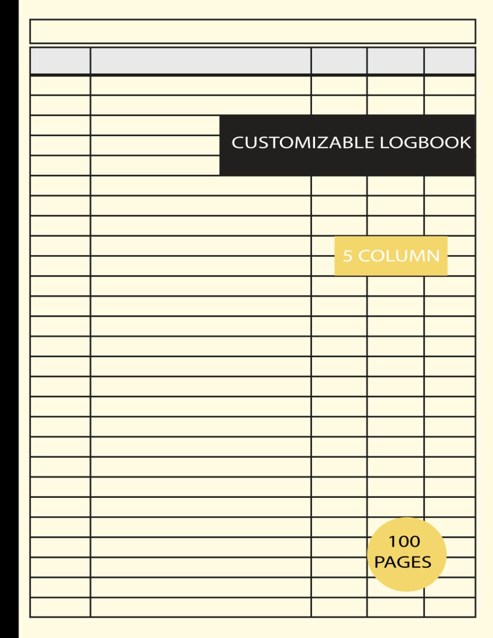 Customizable Log Book 5 Column: Small Business and Personal Finance, Ideal for Tracking Income, Expenses. baixar livro de graça