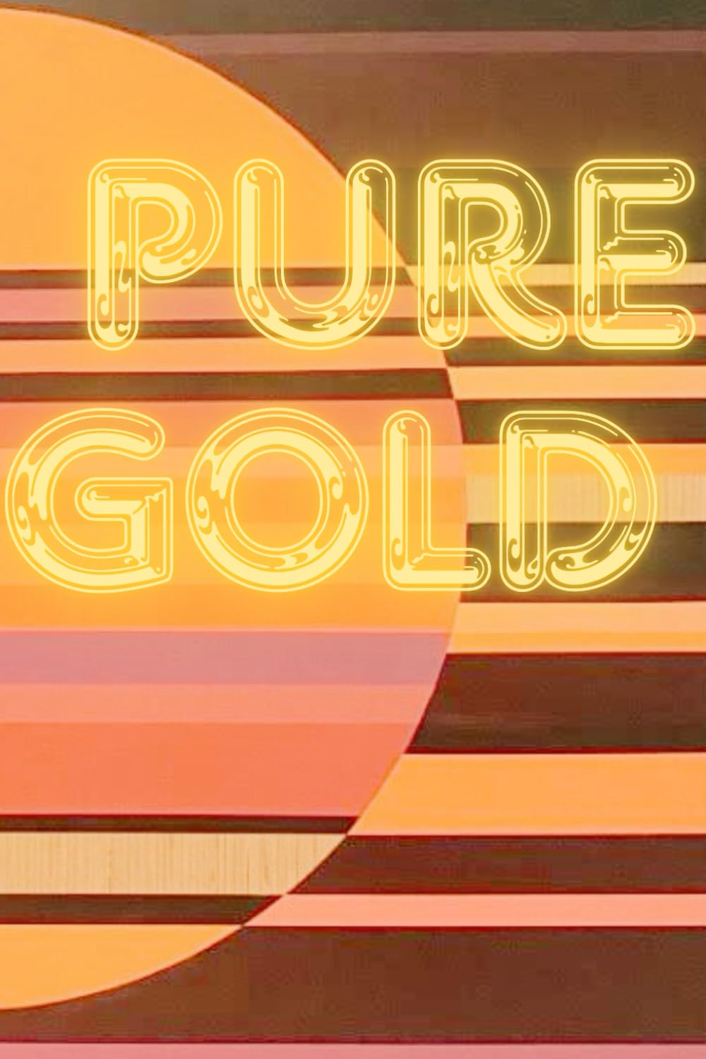 ler totalmente Pure Gold Notebook: Fun 1970s inspired 6"x9" paperback notebook with 120 pages