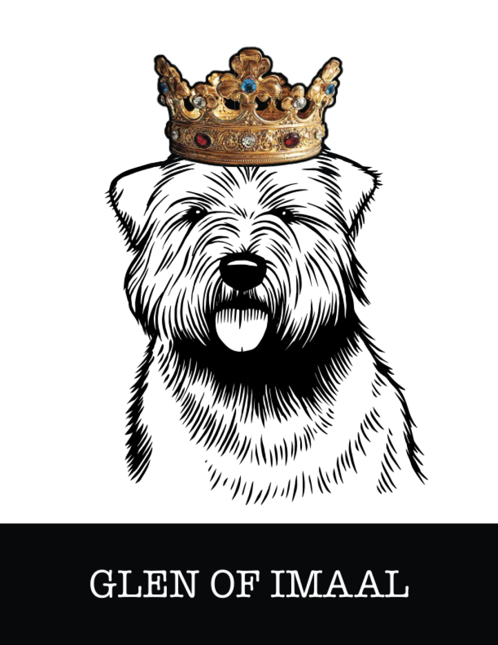 capítulo por capítulo baixar Glen of Imaal: Glen of Imaal Terrier King/Queen Wearing Crown 8.5 x 11 Notebook Journal, 200 lined pages