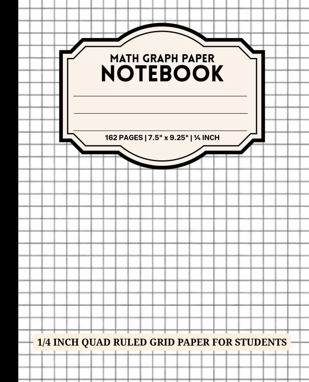 capítulo por capítulo baixar Math Graph Paper Notebook: 1/4 Inch Quad Ruled Grid Paper for Students: Large 7.5 x 9.25 in | 162 Pages for Algebra, Geometry & STEM | Perfect for School, College, High School & Home Learning