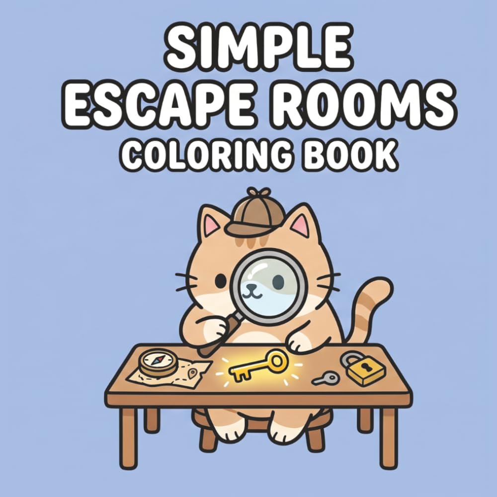 ler totalmente Simple Escape Rooms Coloring Book: Bold and Easy Cozy Spaces and Hidden Corners for Seniors, Adults, and Beginners | Relaxing and Stress-Relieving Large Print Designs