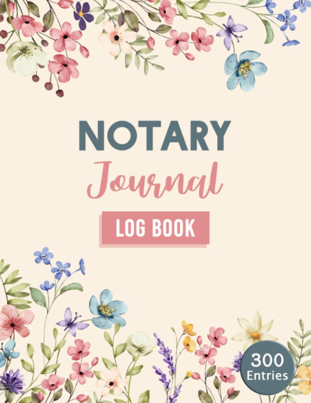 Notary Journal: Official Public Notary Log Book to Record 300 Notarial Acts | Useful for Notaries and Signing Agents | For Women | Colorful Floral baixar livro de graça