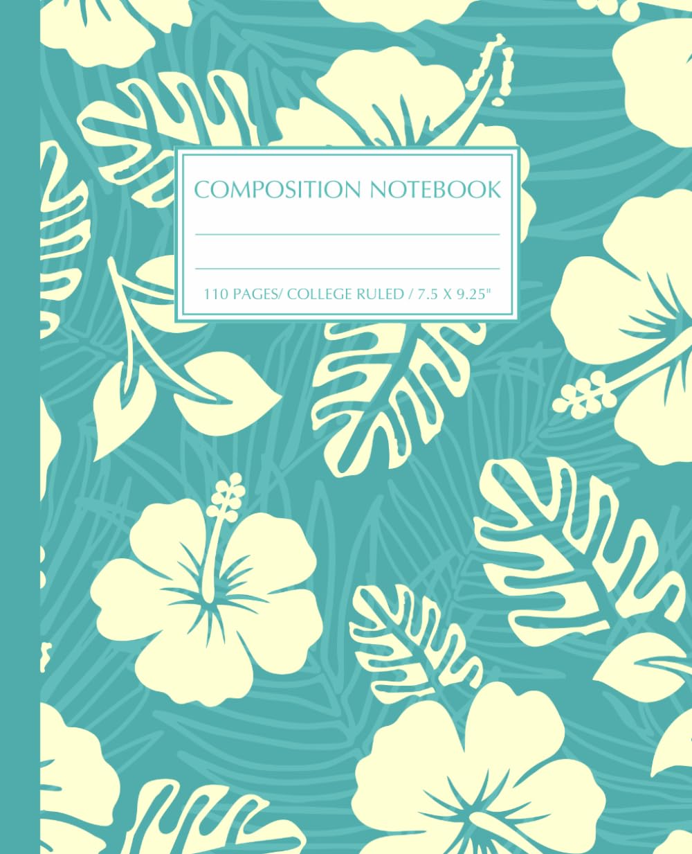 capítulo por capítulo baixar Hibiscus Aesthetic Floral College Ruled Composition Notebook: Teal Turquoise Blue & Butter Yellow Tropical Flowers Journal for Girls, Kids, Teens; Y2K Cool Girly Back to School Supply