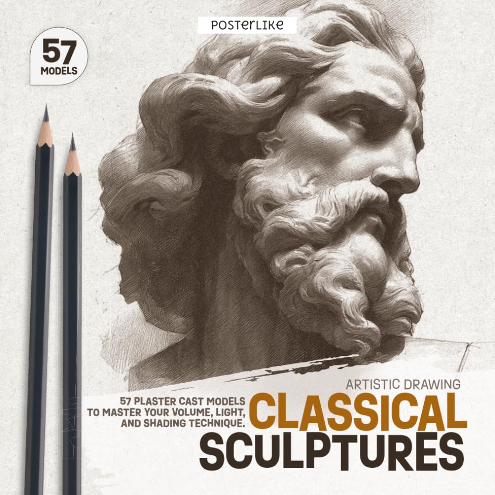 capítulo por capítulo baixar Classical Sculptures – Artistic Drawing: 57 Plaster Cast Models to Master your Volume, Light, and Shading Technique.