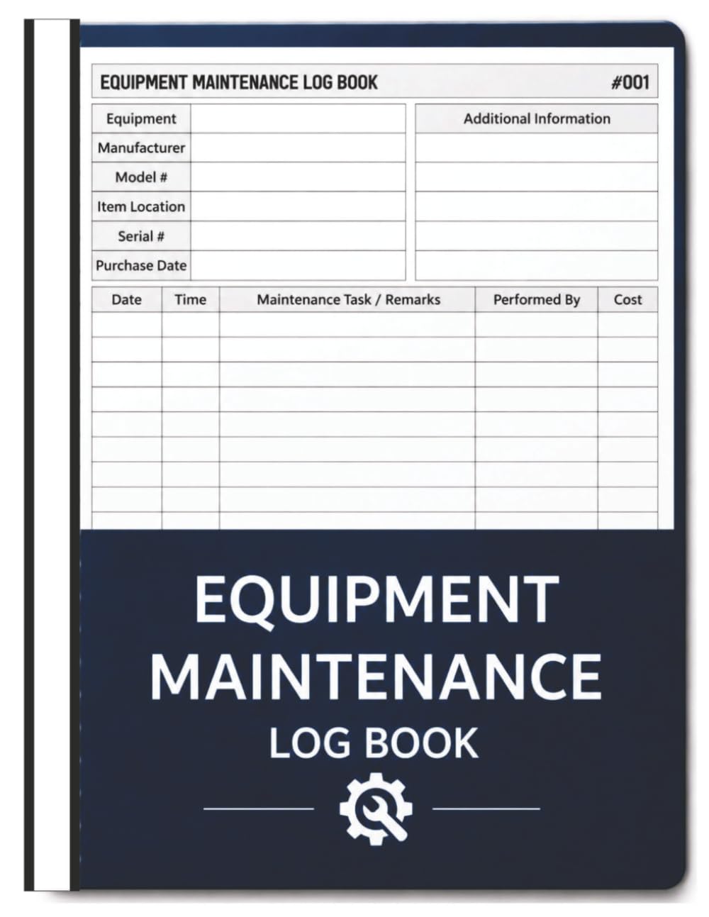 Equipment Maintenance Log Book: Daily Preventive Care of Machinery For Repairs, Service, and Maintenance – 8.5” x 11” 100+ Pages baixar livro de graça