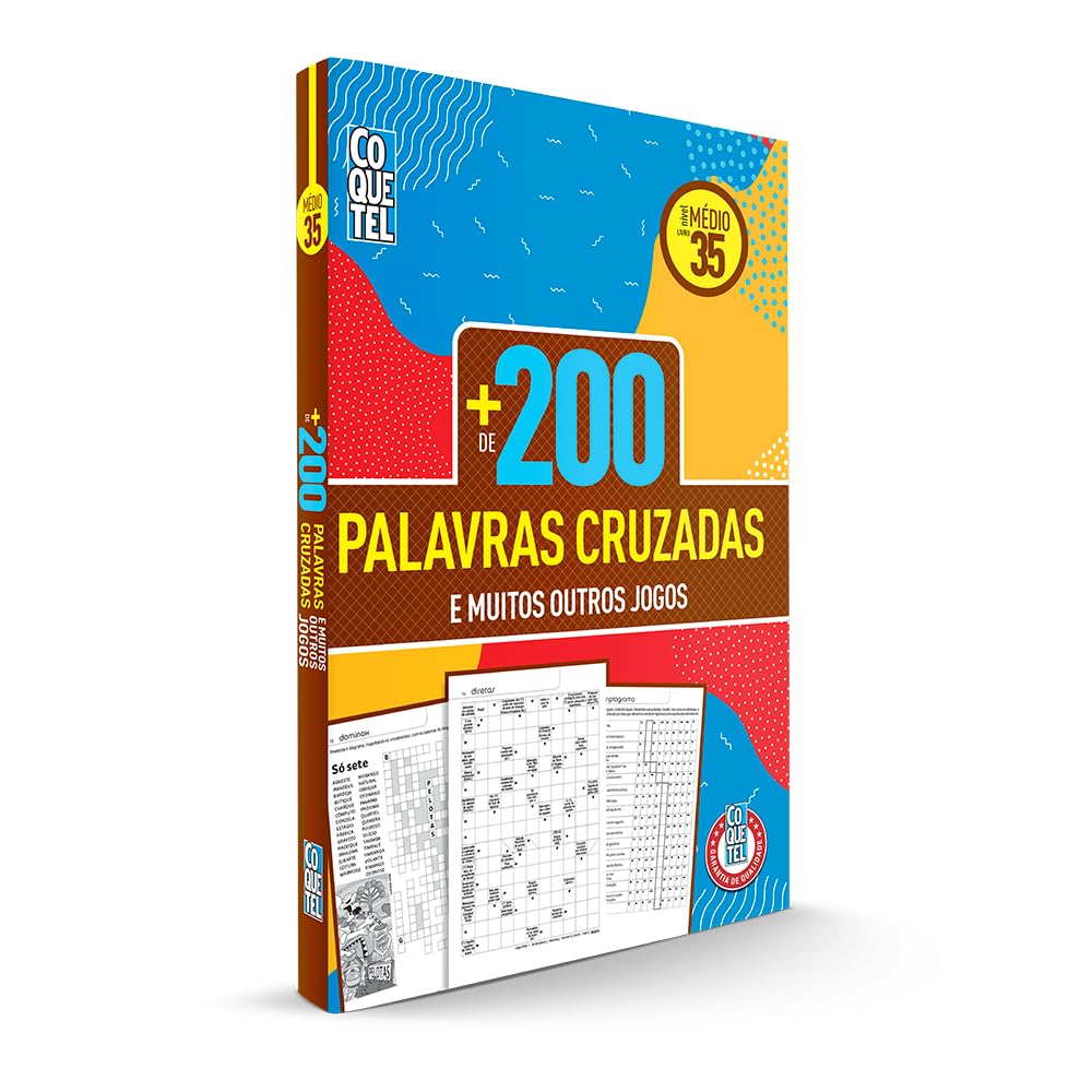 Livro Mais 200 Palavras Cruzadas nível médio Ed 35