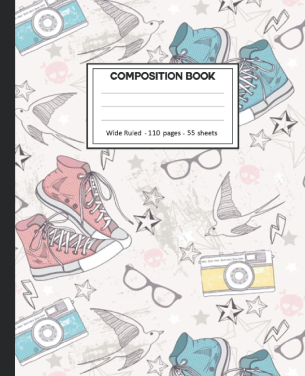 Composition Notebook: College Ruled: 110+ Lined Pages Writing Journal: Boys Sports on White. baixar livro de graça