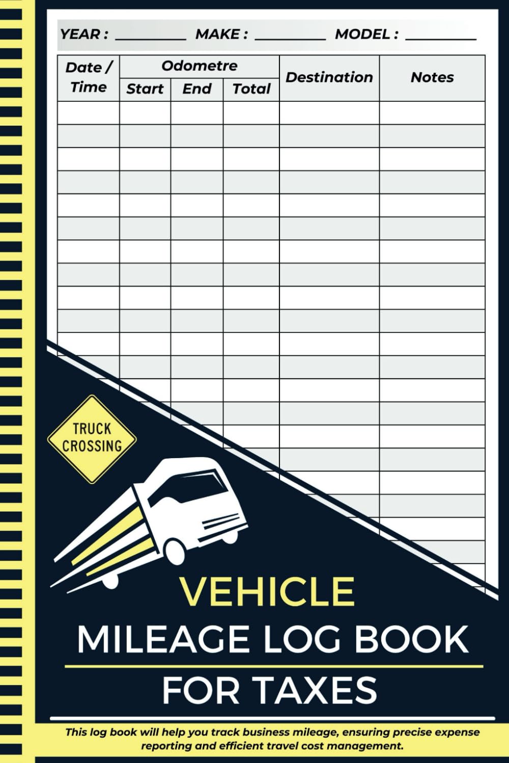ler totalmente Mileage Log Book: Auto Miles Journal, Odometer Tracker Notebook for Business Vehicle Expenses ( Cars & Trucks ) or Personal Taxes and Self Employed.