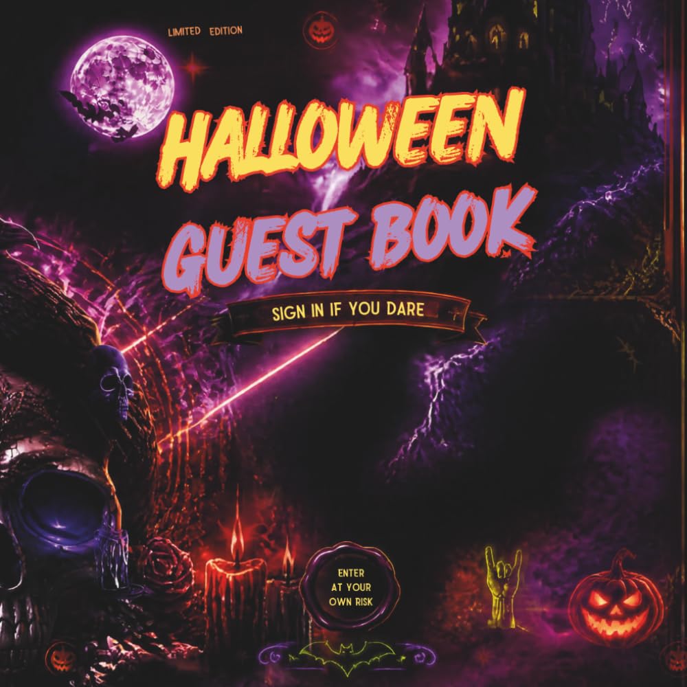 capítulo por capítulo baixar Halloween Guest Book: Spooky Guest Sign In Page with Costume Rating and Messages, 8.5 x 8.5 Inches, 100 Pages, Full Color Interior Keepsake for... and Autumn Celebrations Opis (Description):
