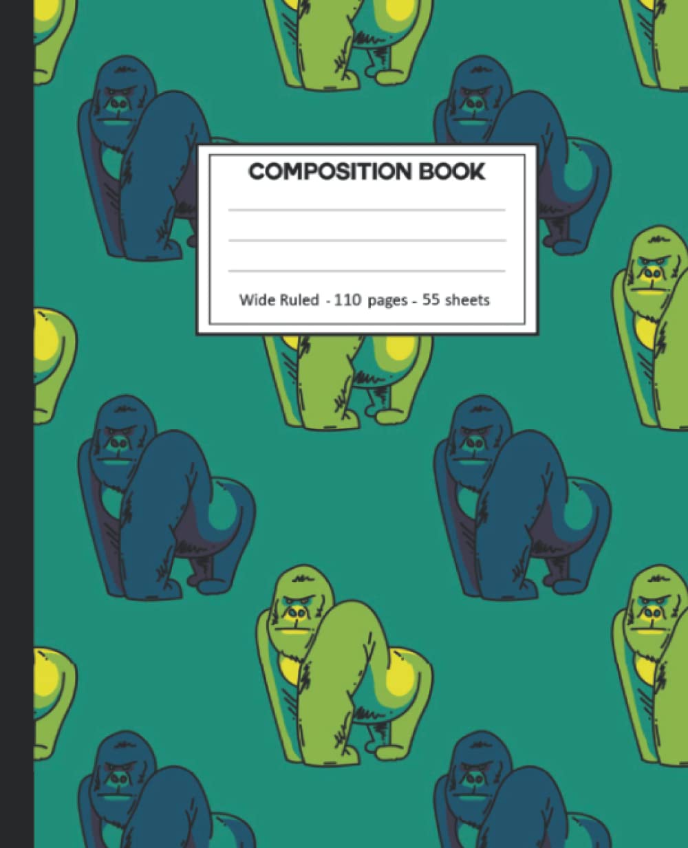 ler totalmente Composition Notebook: College Ruled: 110+ Lined Pages Writing Journal: Chimpanzee on White.