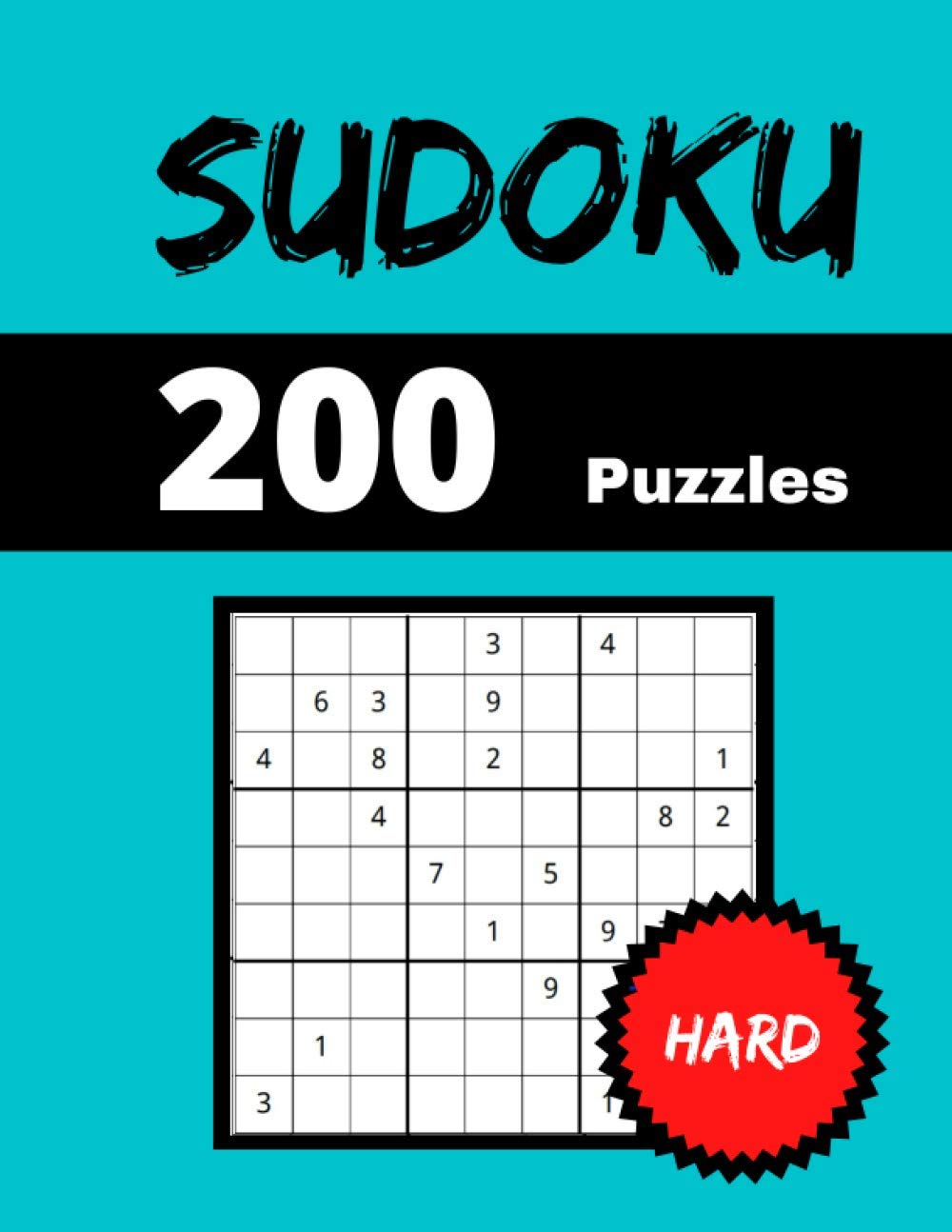 ler totalmente 200 Sudoku Puzzles Hard: Sudoku Puzzle Book 1 Per Page with Solutions