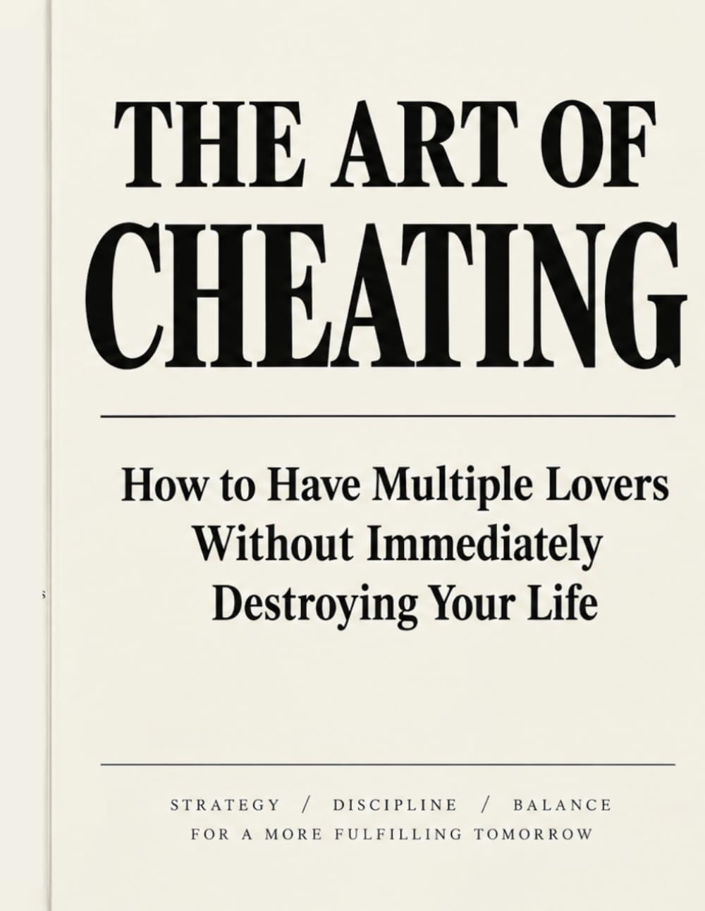 ler totalmente The Art of Cheating: How to Have Multiple Lovers without immediately Destroying Your Life: A Parody Guide for Gag Gift and Entertainment Purposes (Hilarious Decoration Book)