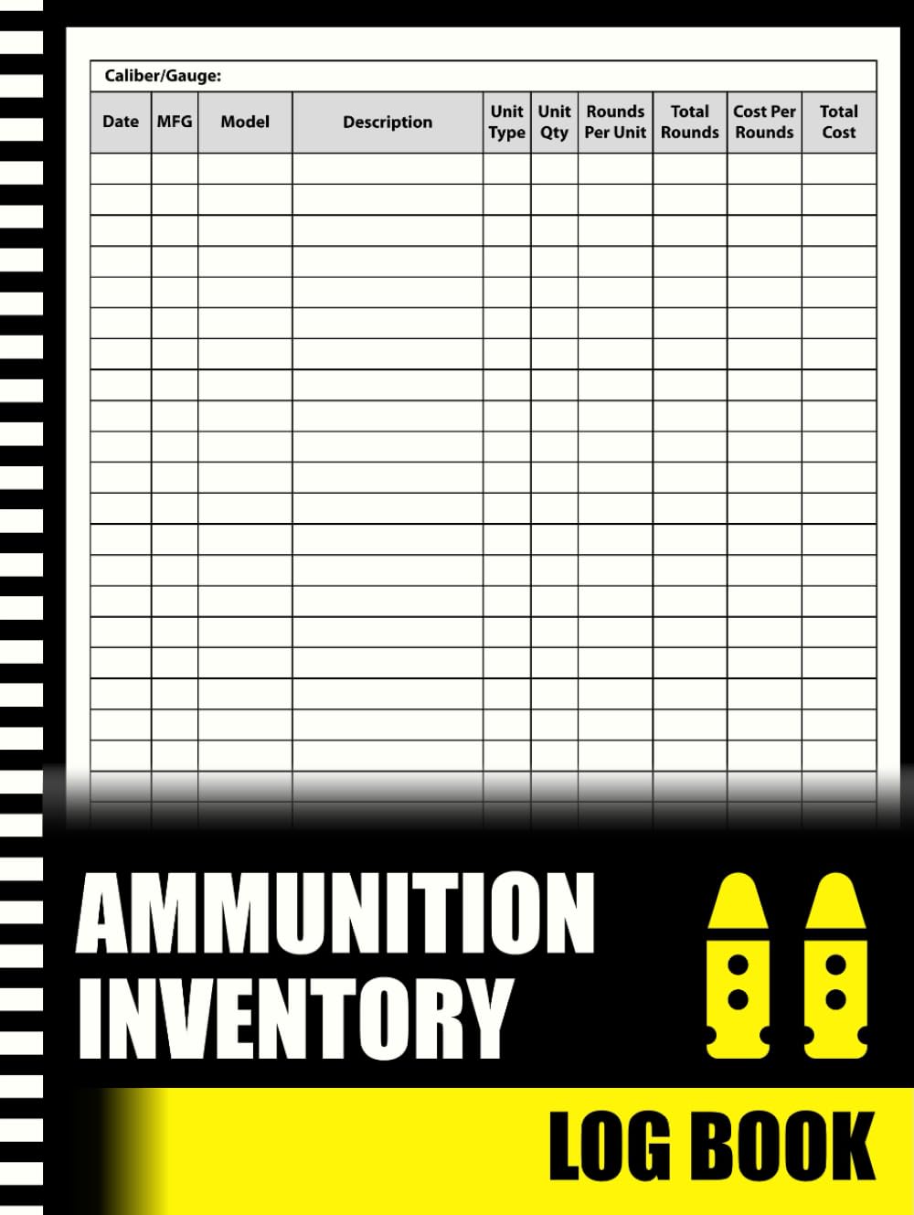 Ammunition Inventory Log Book: Inventory Record Book Ideal for Tracking Ammunition Stocks. baixar livro de graça