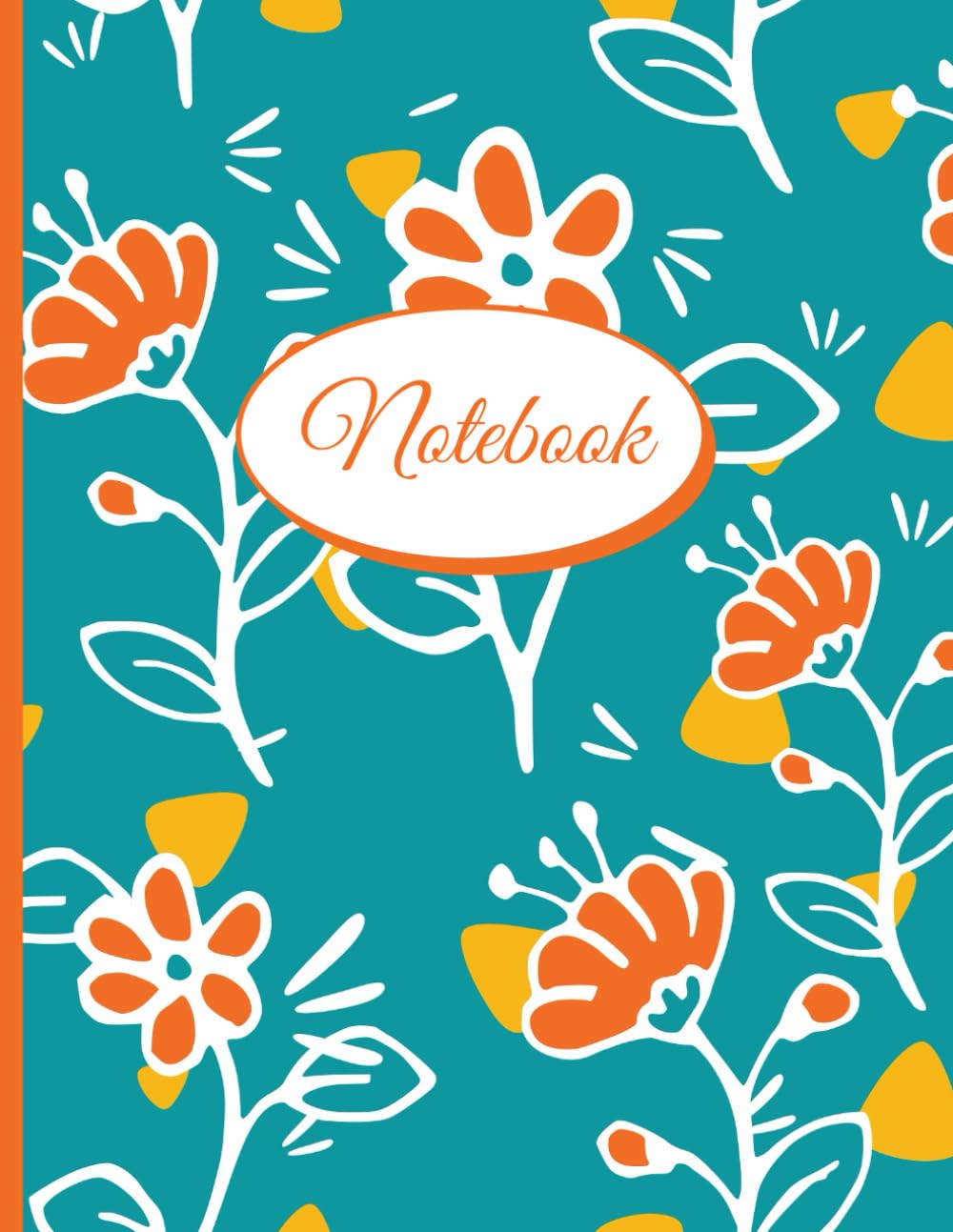 capítulo por capítulo baixar Orange Color Flowers: Notebook