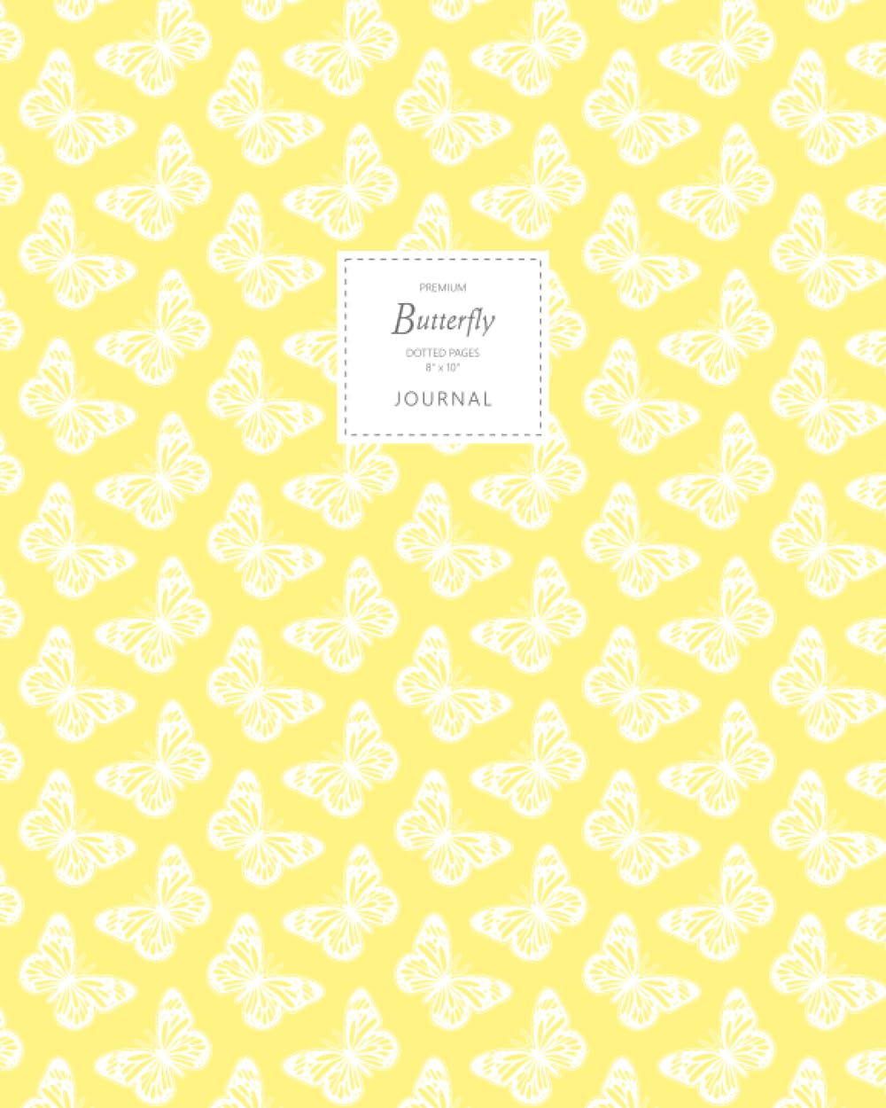 capítulo por capítulo baixar Butterfly Journal - Dotted Pages - 8x10 - Large: (Yellow Edition) Journal 192 dot grid pages (8x10 inches / 20.3x25.4 cm/Large)