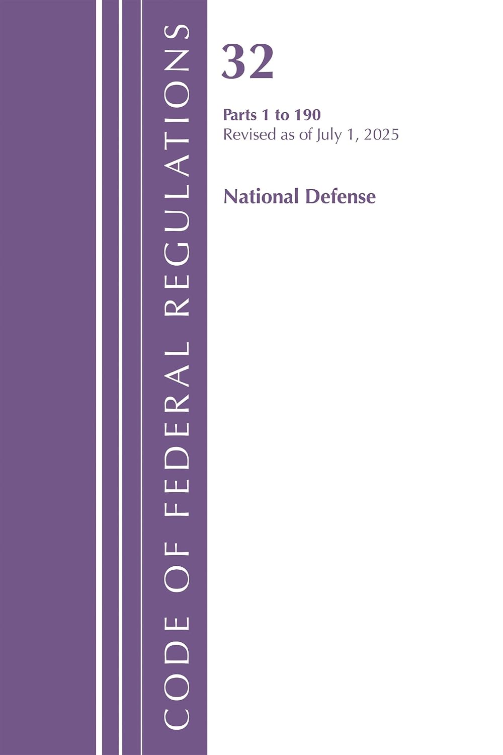 ler totalmente Code of Federal Regulations, TITLE 32 NATIONAL DEFENSE 1-190, Revised as of July 1, 2025