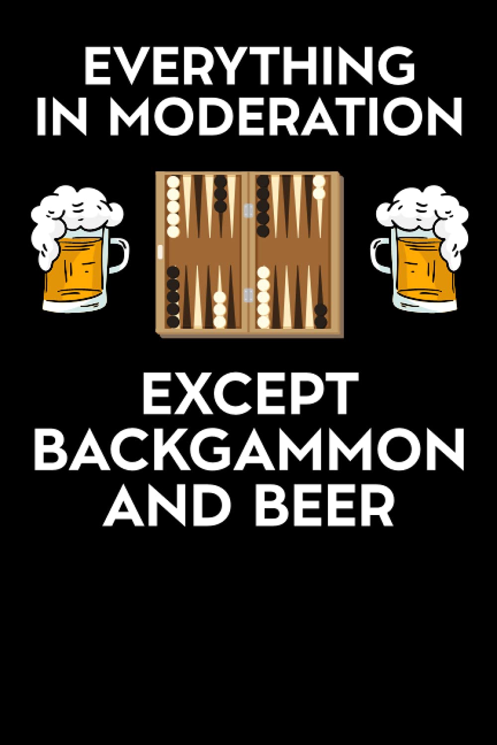 Funny Backgammon Board Game Roll Of Two Dice Notebook: 6x9 | 100 Pages | Lined Notebook | Backgammon is one of the oldest known board games.