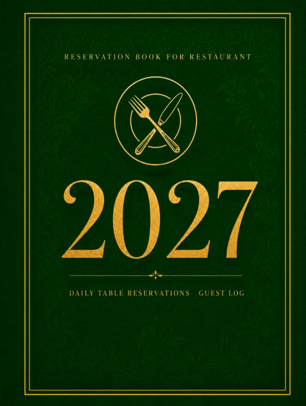 Reservation Book for Restaurant 2027: Hostess Table Log Book with 30 Entries per Day from January 2027 to December 2027 baixar o livro de graça
