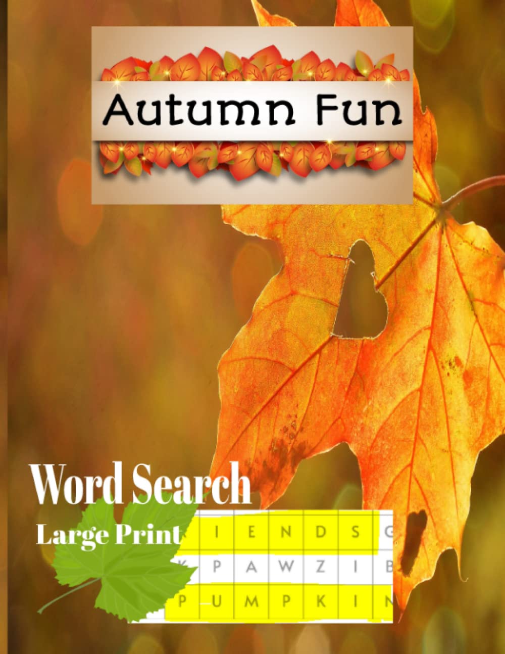 Autumn Large Print Word Search Book for Adults, Teenagers baixar o livro de graça