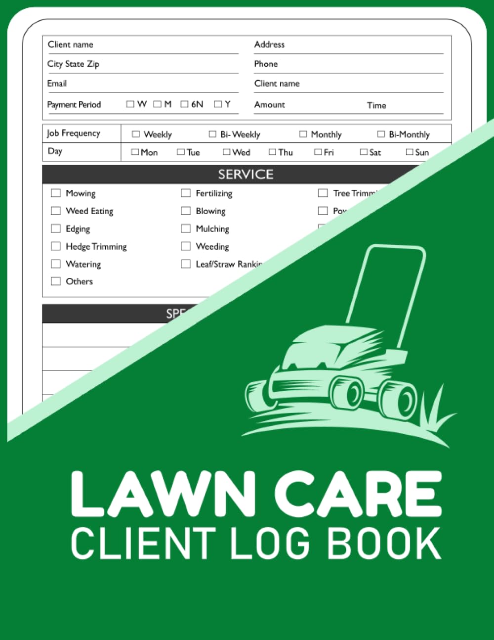 Lawn Care Client Log Book: Optimize Business Success with This Logbook | Efficiently Track Mowing Appointments, Landscape Information, and Client Records for Outstanding Care and Business Growth. baixar livro de graça