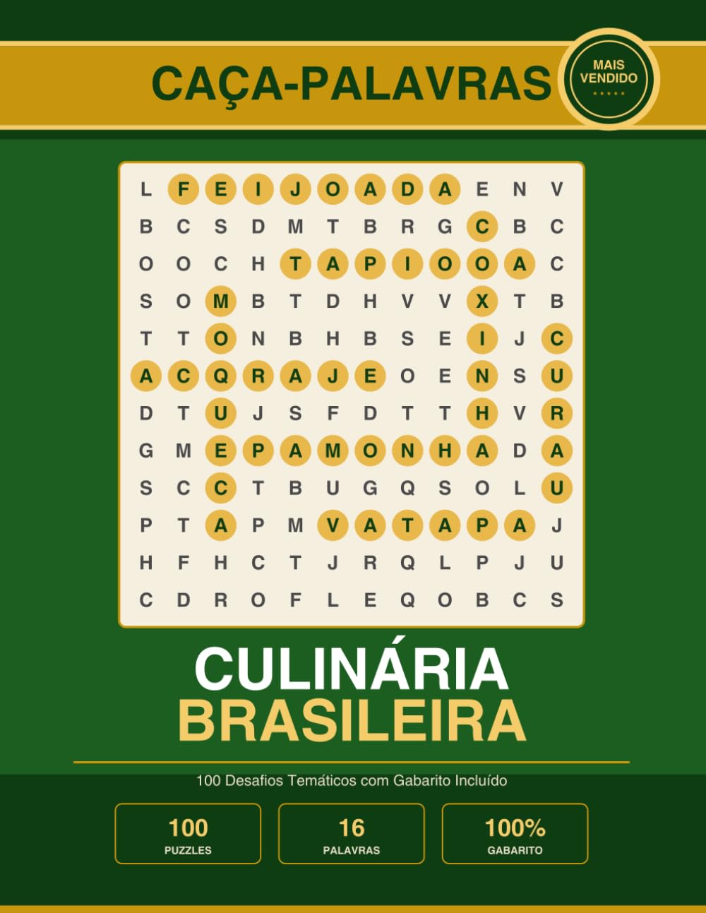 capítulo por capítulo baixar Caça-Palavras Culinária Brasileira: 100 Desafios Temáticos com Gabarito Incluído (Portuguese Edition)