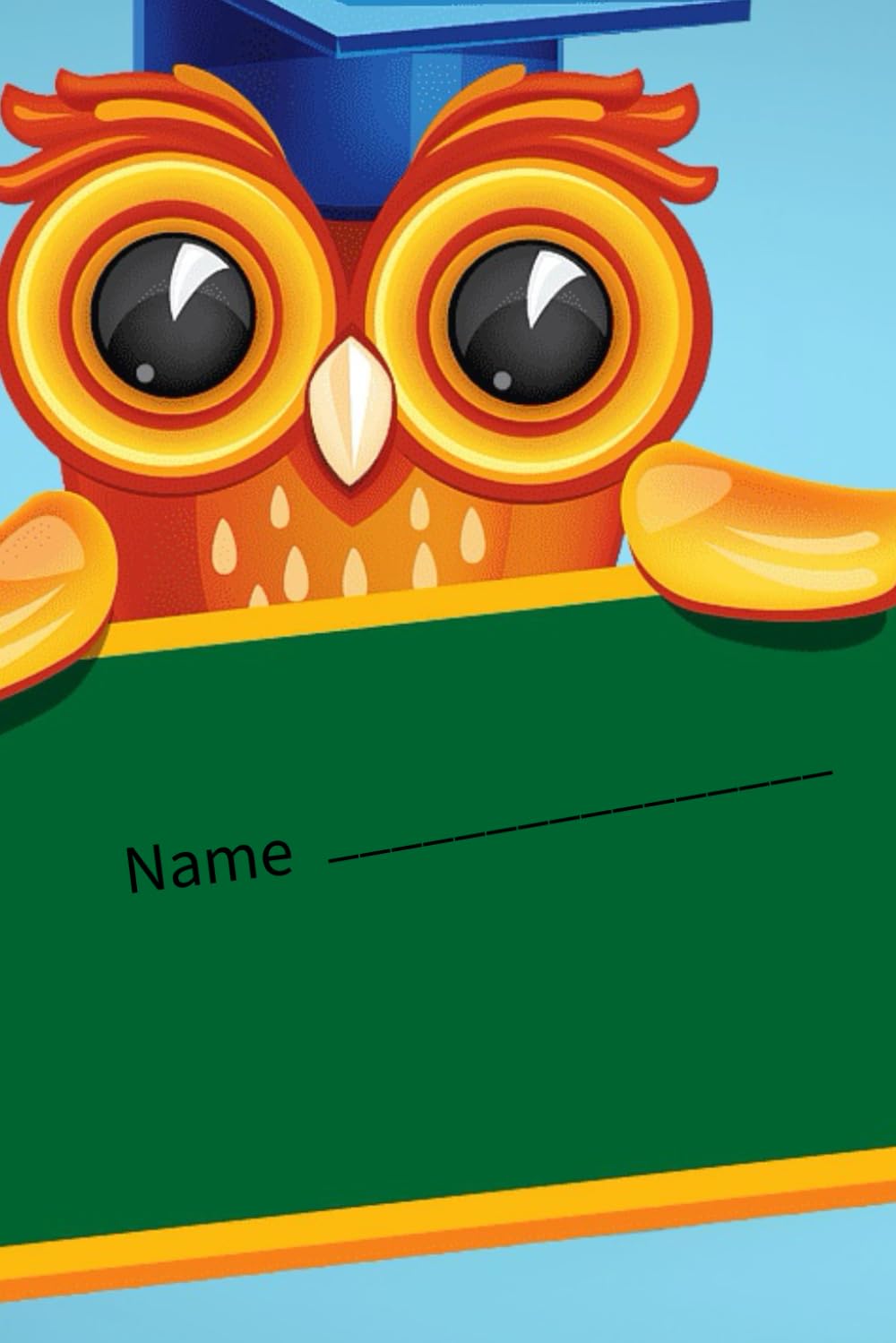Smart Owl Premium Hardcover Journal: Cute Student Notebook (Portuguese Edition)