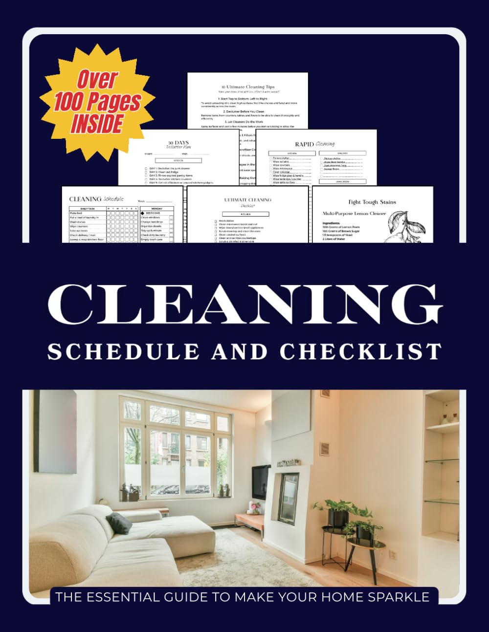 capítulo por capítulo baixar Cleaning Schedule and Checklist: Daily Weekly Monthly Cleaning Schedule, Cleaning Checklist and Planner (106 Pages 8.5X11 Inches)